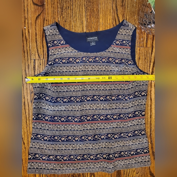 Liz Claiborne Collection Women's Sleeveless Blouse 100% Silk - Picture 4 of 6